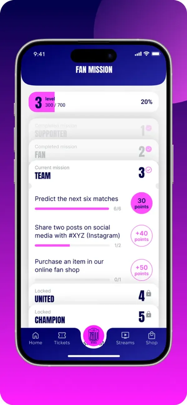 Rīgas Zeļļi app — fan missions