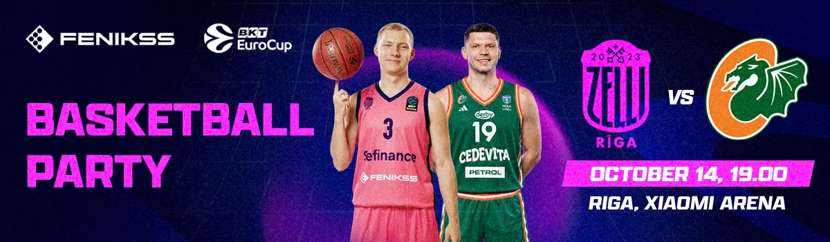 BKT EuroCup: Rīgas Zeļļi vs Cedevita Olimpija Ljubljana